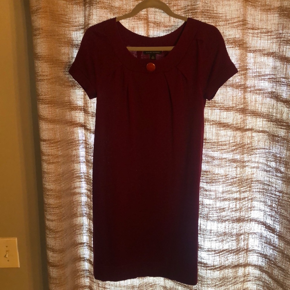 Banana Republic Burgundy sweater dress